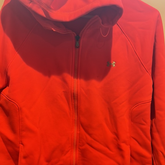 Two women’s under Armour one sweatshirt/ one full zip. Read Description. - Picture 2 of 9